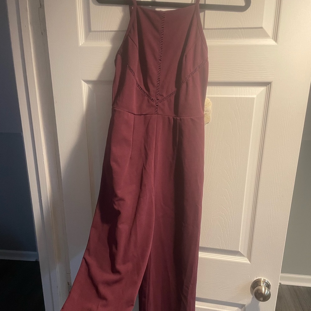 Altar'd State Wine Jumpsuit